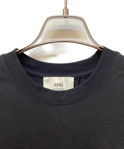 AMI PARIS（アミ パリス）AMI PARIS (アミ パリス) 半袖カットソー ブラック サイズ:Mの古着・服飾アイテム