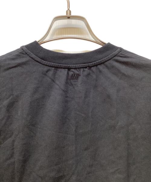 AMI PARIS（アミ パリス）AMI PARIS (アミ パリス) 半袖カットソー ブラック サイズ:Mの古着・服飾アイテム