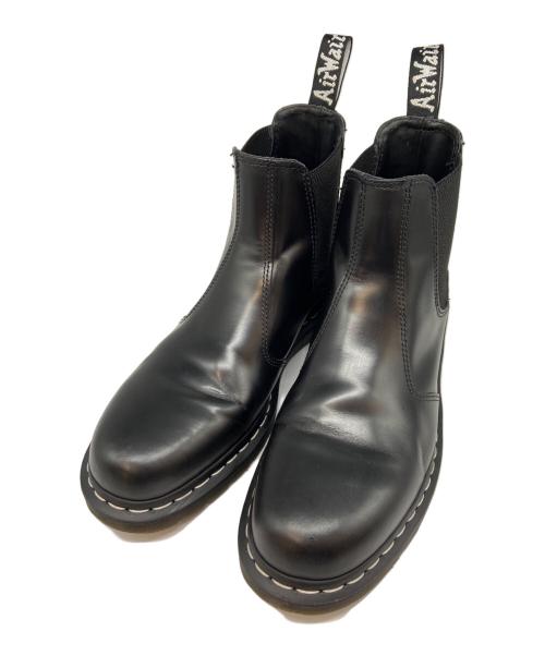 Dr.Martens（ドクターマーチン）Dr.Martens (ドクターマーチン) サイドゴアブーツ/チェルシーブーツ/ホワイトステッチ ブラック サイズ:UK10の古着・服飾アイテム