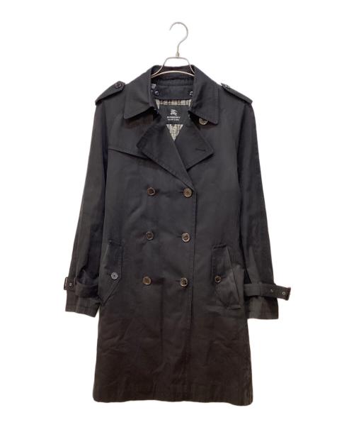 BURBERRY BLACK LABEL（バーバリーブラックレーベル）BURBERRY BLACK LABEL (バーバリーブラックレーベル) ライナー付トレンチコート ブラック サイズ:Lの古着・服飾アイテム