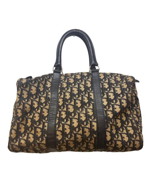 Christian Dior（クリスチャン ディオール）Christian Dior (クリスチャン ディオール) ミニボストンバッグ/トロッター ネイビー×ベージュの古着・服飾アイテム
