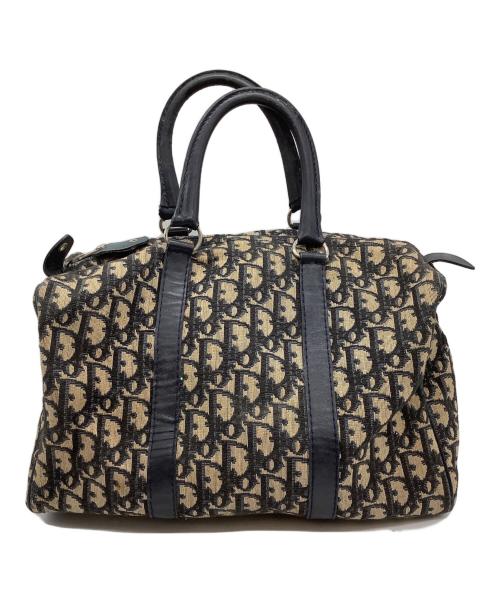 Christian Dior（クリスチャン ディオール）Christian Dior (クリスチャン ディオール) ミニボストンバッグ/トロッター ネイビー×ベージュの古着・服飾アイテム