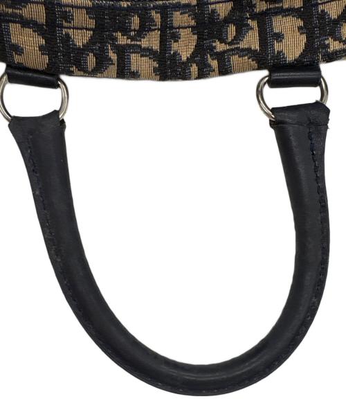 Christian Dior（クリスチャン ディオール）Christian Dior (クリスチャン ディオール) ミニボストンバッグ/トロッター ネイビー×ベージュの古着・服飾アイテム