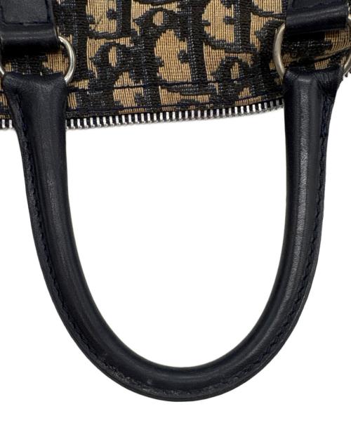 Christian Dior（クリスチャン ディオール）Christian Dior (クリスチャン ディオール) ミニボストンバッグ/トロッター ネイビー×ベージュの古着・服飾アイテム