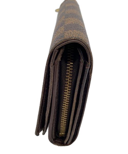 LOUIS VUITTON（ルイ ヴィトン）LOUIS VUITTON (ルイ ヴィトン) 2つ折り財布/ダミエ/ポルトモネ・ビエ・トレゾール ブラウンの古着・服飾アイテム