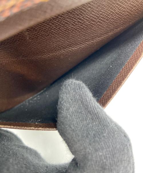 LOUIS VUITTON（ルイ ヴィトン）LOUIS VUITTON (ルイ ヴィトン) 2つ折り財布/ダミエ/ポルトモネ・ビエ・トレゾール ブラウンの古着・服飾アイテム