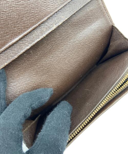 LOUIS VUITTON（ルイ ヴィトン）LOUIS VUITTON (ルイ ヴィトン) 2つ折り財布/ダミエ/ポルトモネ・ビエ・トレゾール ブラウンの古着・服飾アイテム
