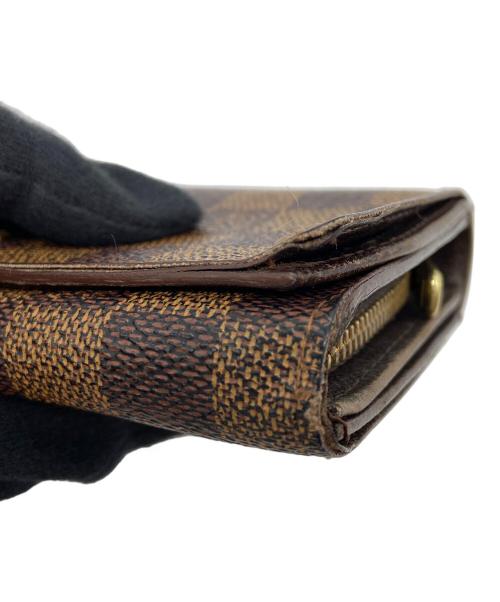 LOUIS VUITTON（ルイ ヴィトン）LOUIS VUITTON (ルイ ヴィトン) 2つ折り財布/ダミエ/ポルトモネ・ビエ・トレゾール ブラウンの古着・服飾アイテム