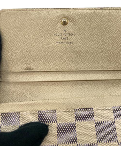 LOUIS VUITTON（ルイ ヴィトン）LOUIS VUITTON (ルイ ヴィトン) 2つ折り財布/ダミエ・アズール・ポルトフォイユ・トレゾール ホワイトの古着・服飾アイテム