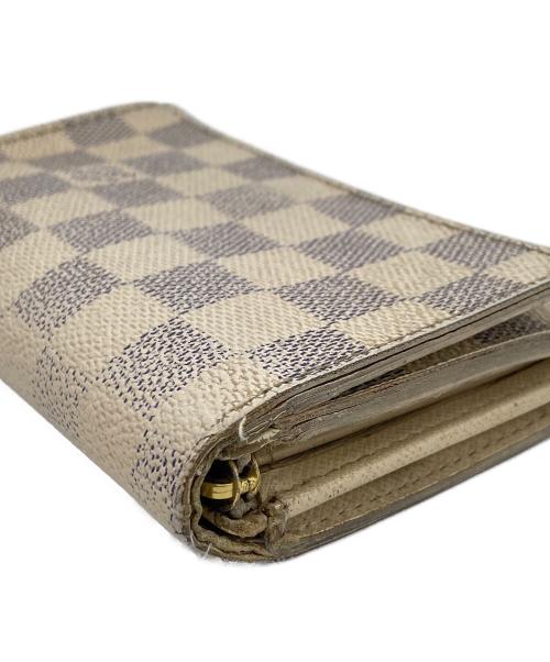 LOUIS VUITTON（ルイ ヴィトン）LOUIS VUITTON (ルイ ヴィトン) 2つ折り財布/ダミエ・アズール・ポルトフォイユ・トレゾール ホワイトの古着・服飾アイテム