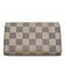 LOUIS VUITTON (ルイ ヴィトン) 2つ折り財布/ダミエ・アズール・ポルトフォイユ・トレゾール ホワイト：4500円