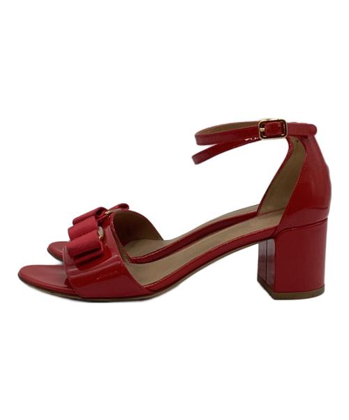 Salvatore Ferragamo（サルヴァトーレ フェラガモ）Salvatore Ferragamo (サルヴァトーレ フェラガモ) ストラップサンダル レッド サイズ:24cmの古着・服飾アイテム