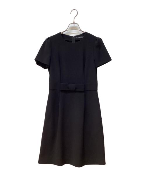 FOXEY NEWYORK（フォクシーニューヨーク）FOXEY NEWYORK (フォクシーニューヨーク) 半袖ワンピース ブラック サイズ:Mの古着・服飾アイテム