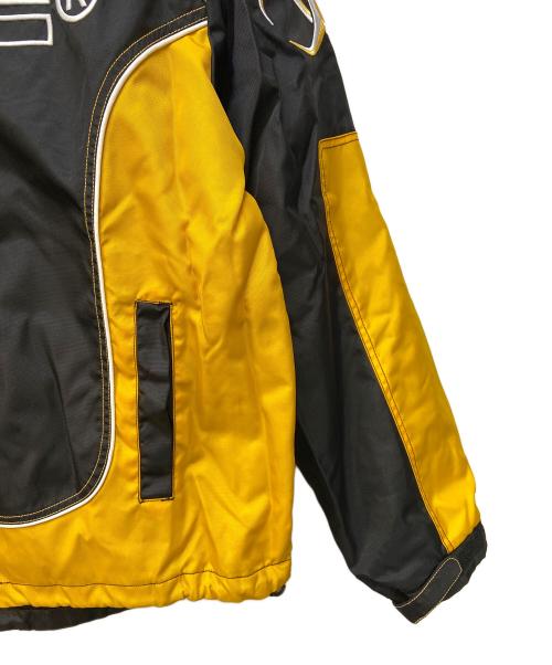HUF（ハフ）HUF (ハフ) レーシングジャケット ブラック×イエロー サイズ:Lの古着・服飾アイテム