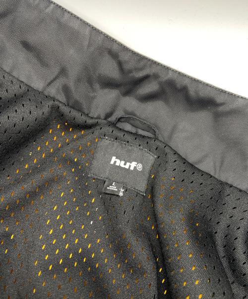 HUF（ハフ）HUF (ハフ) レーシングジャケット ブラック×イエロー サイズ:Lの古着・服飾アイテム