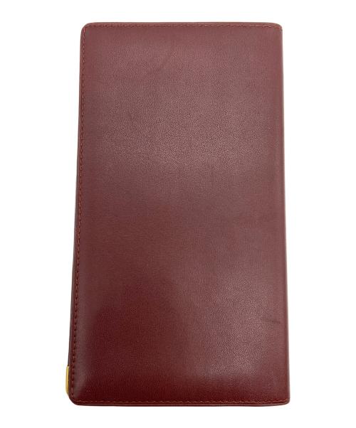 Cartier（カルティエ）Cartier (カルティエ) 札入れ/マストライン ボルドーの古着・服飾アイテム