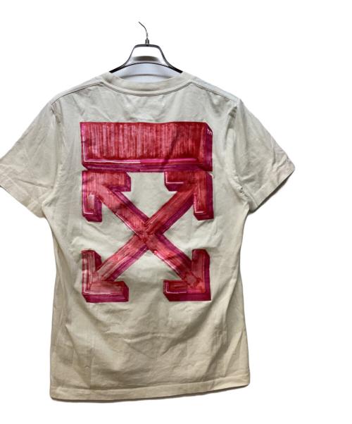 OFFWHITE（オフホワイト）OFFWHITE (オフホワイト) 半袖カットソー ホワイト サイズ:Lの古着・服飾アイテム