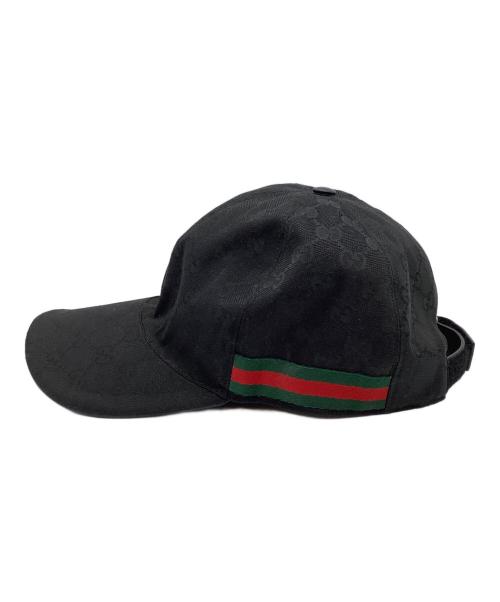 GUCCI（グッチ）GUCCI (グッチ) キャップ ブラック サイズ:Lの古着・服飾アイテム