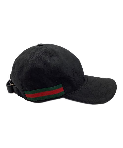 GUCCI（グッチ）GUCCI (グッチ) キャップ ブラック サイズ:Lの古着・服飾アイテム
