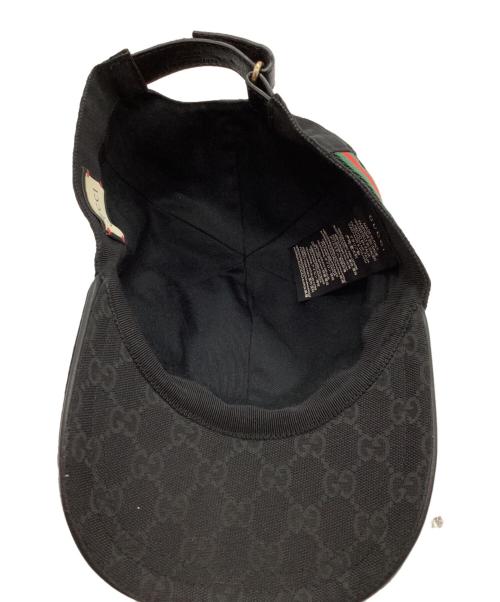 GUCCI（グッチ）GUCCI (グッチ) キャップ ブラック サイズ:Lの古着・服飾アイテム