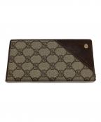 GUCCIグッチ）の古着「2つ折り財布」｜ベージュ×ブラウン