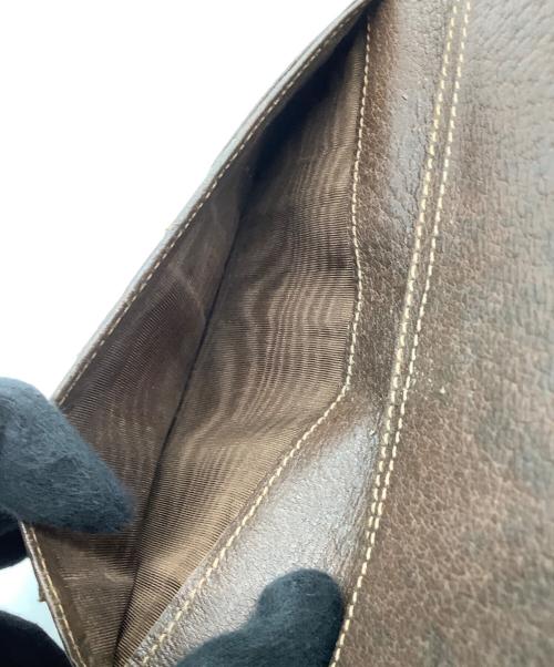 GUCCI（グッチ）GUCCI (グッチ) 2つ折り財布 ベージュ×ブラウンの古着・服飾アイテム