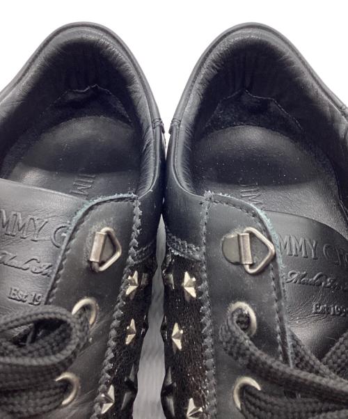 JIMMY CHOO（ジミーチュウ）JIMMY CHOO (ジミーチュウ) スタッズスニーカー ブラック サイズ:44の古着・服飾アイテム
