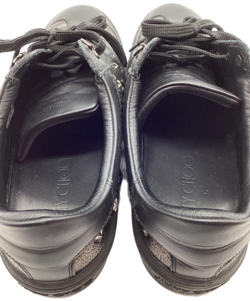 JIMMY CHOO（ジミーチュウ）JIMMY CHOO (ジミーチュウ) スタッズスニーカー ブラック サイズ:44の古着・服飾アイテム