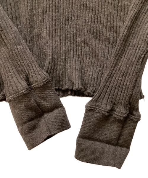 DOLCE & GABBANA（ドルチェ＆ガッバーナ）DOLCE & GABBANA (ドルチェ＆ガッバーナ) 薄手ニット ブラウン サイズ:44の古着・服飾アイテム