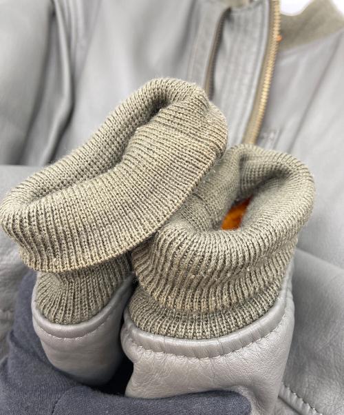 KADOYA（カドヤ）KADOYA (カドヤ) レザージャケット グリーン×オレンジ サイズ:Lの古着・服飾アイテム