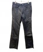 KADOYAカドヤ）の古着「レザーパンツ」｜ブラック