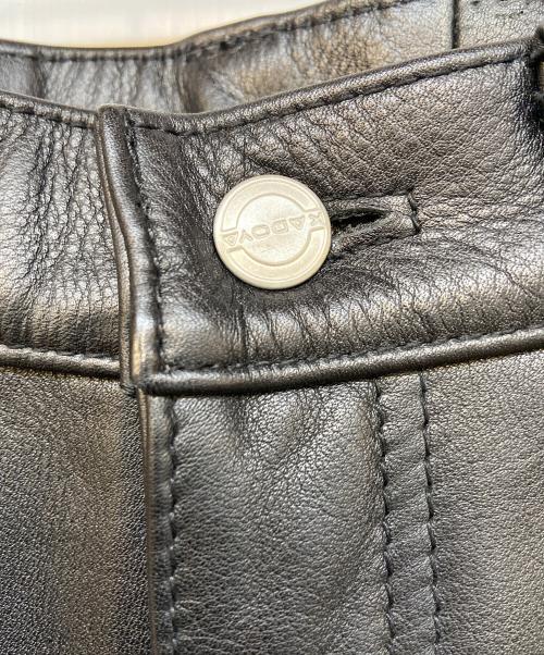 KADOYA（カドヤ）KADOYA (カドヤ) レザーパンツ ブラック サイズ:W31の古着・服飾アイテム