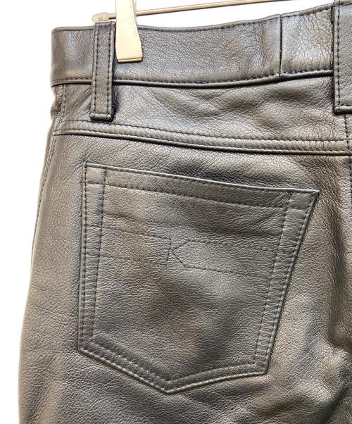 KADOYA（カドヤ）KADOYA (カドヤ) レザーパンツ ブラック サイズ:W31の古着・服飾アイテム