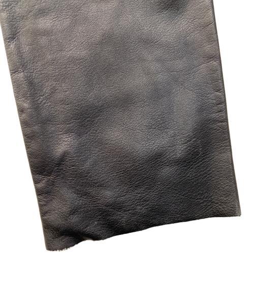 KADOYA（カドヤ）KADOYA (カドヤ) レザーパンツ ブラック サイズ:W31の古着・服飾アイテム