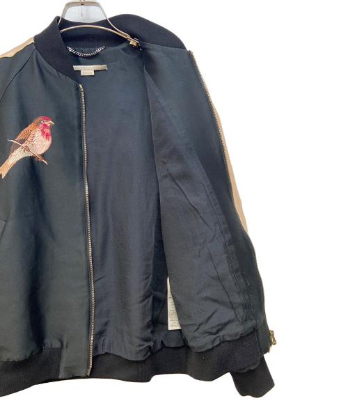 STELLA McCARTNEY（ステラマッカートニー）STELLA McCARTNEY (ステラマッカートニー) スカジャン ブラック×ベージュ サイズ:38の古着・服飾アイテム