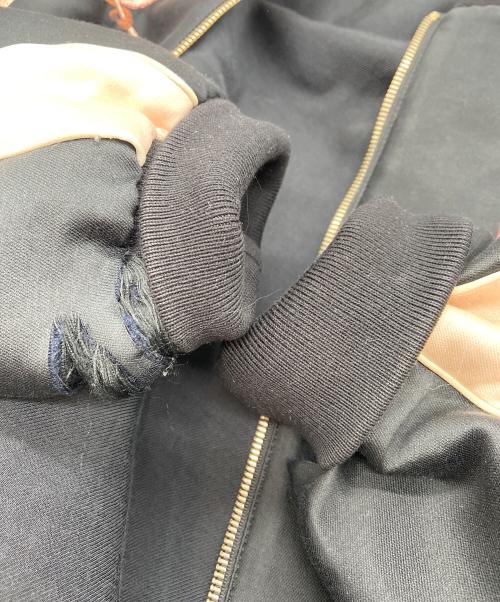 STELLA McCARTNEY（ステラマッカートニー）STELLA McCARTNEY (ステラマッカートニー) スカジャン ブラック×ベージュ サイズ:38の古着・服飾アイテム