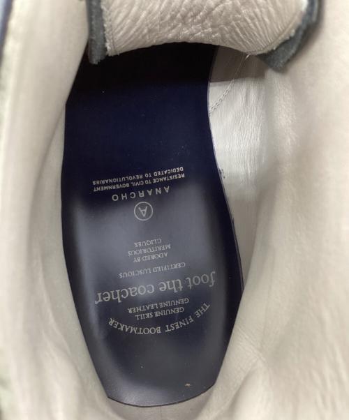 foot the coacher（フットザコーチャー）foot the coacher (フットザコーチャー) レザーブーツ ネイビー サイズ:27cmの古着・服飾アイテム