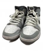 NIKEナイキ）の古着「ミッドカットスニーカー/Air Jordan 1 Mid "Grey White/Anthracite"」｜グレー×ブラック