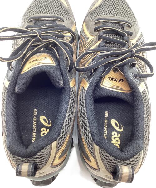 asics（アシックス）asics (アシックス) ローカットスニーカー ブラック×ゴールド サイズ:27cmの古着・服飾アイテム