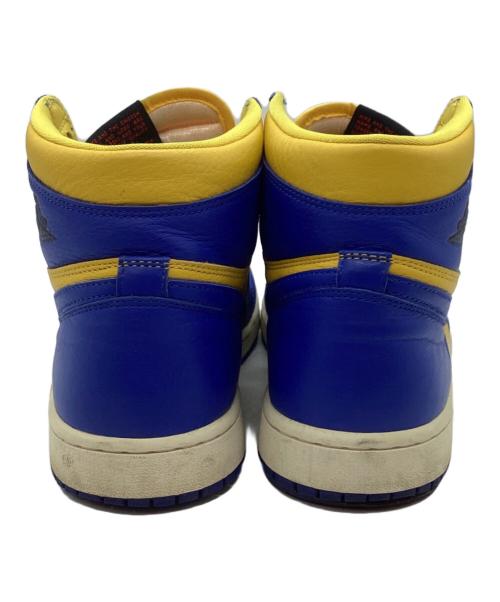 NIKE（ナイキ）NIKE (ナイキ) ハイカットスニーカー/Women's Air Jordan 1 High OG イエロー×ブルー サイズ:27cmの古着・服飾アイテム