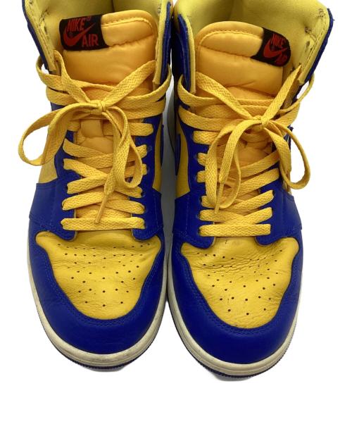 NIKE（ナイキ）NIKE (ナイキ) ハイカットスニーカー/Women's Air Jordan 1 High OG イエロー×ブルー サイズ:27cmの古着・服飾アイテム