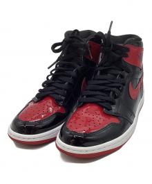 NIKE（ナイキ）の古着「ハイカットスニーカー/Air Jordan 1 High OG "Patent Bred"」｜レッド×ブラック