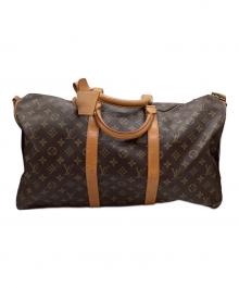 LOUIS VUITTON（ルイ ヴィトン）の古着「ボストンバッグ/モノグラム・キーポル・バンドリエール50」｜ブラウン