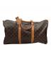 LOUIS VUITTON（ルイ ヴィトン）の古着「ボストンバッグ/モノグラム・キーポル・バンドリエール50」｜ブラウン