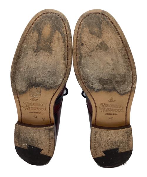 Vivienne Westwood（ヴィヴィアンウエストウッド）Vivienne Westwood (ヴィヴィアンウエストウッド) レースアップシューズ ブラウン×ブラック サイズ:42の古着・服飾アイテム