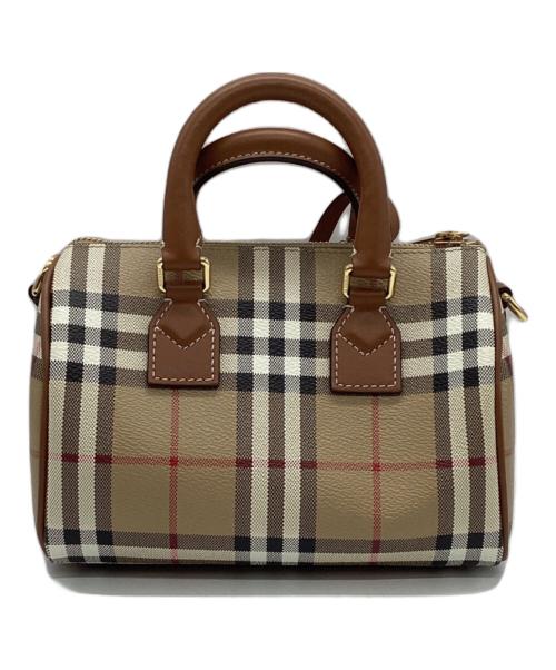BURBERRY（バーバリー）BURBERRY (バーバリー) ショルダーバッグ ベージュ×ブラック×レッド×ホワイトの古着・服飾アイテム