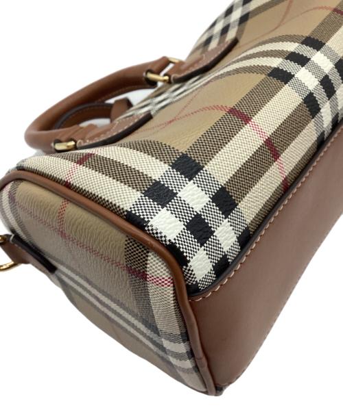 BURBERRY（バーバリー）BURBERRY (バーバリー) ショルダーバッグ ベージュ×ブラック×レッド×ホワイトの古着・服飾アイテム