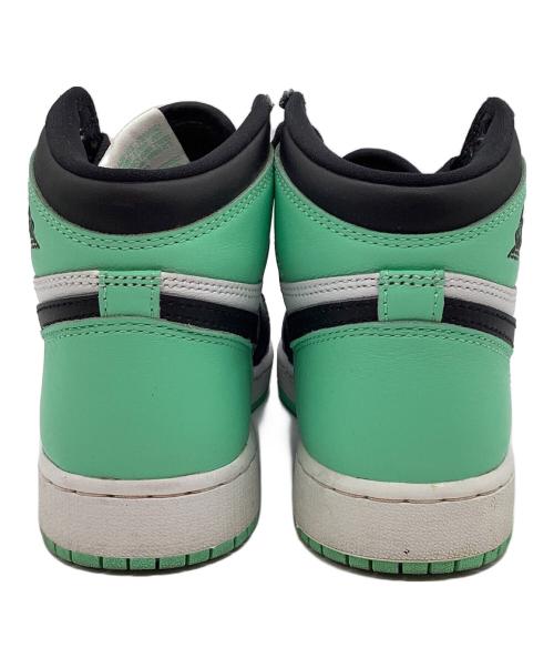 NIKE（ナイキ）NIKE (ナイキ) AIR JORDAN 1 RETRO HIGH OG 黄緑×ブラック×ホワイト サイズ:23cmの古着・服飾アイテム