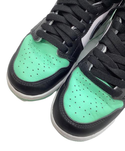 NIKE（ナイキ）NIKE (ナイキ) AIR JORDAN 1 RETRO HIGH OG 黄緑×ブラック×ホワイト サイズ:23cmの古着・服飾アイテム