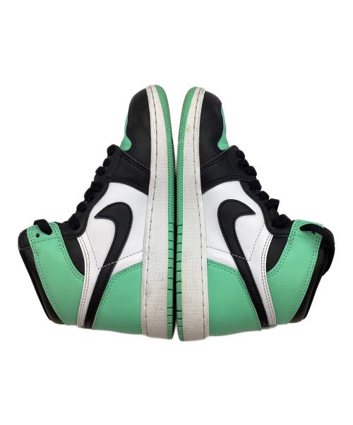 NIKE（ナイキ）NIKE (ナイキ) AIR JORDAN 1 RETRO HIGH OG 黄緑×ブラック×ホワイト サイズ:23cmの古着・服飾アイテム